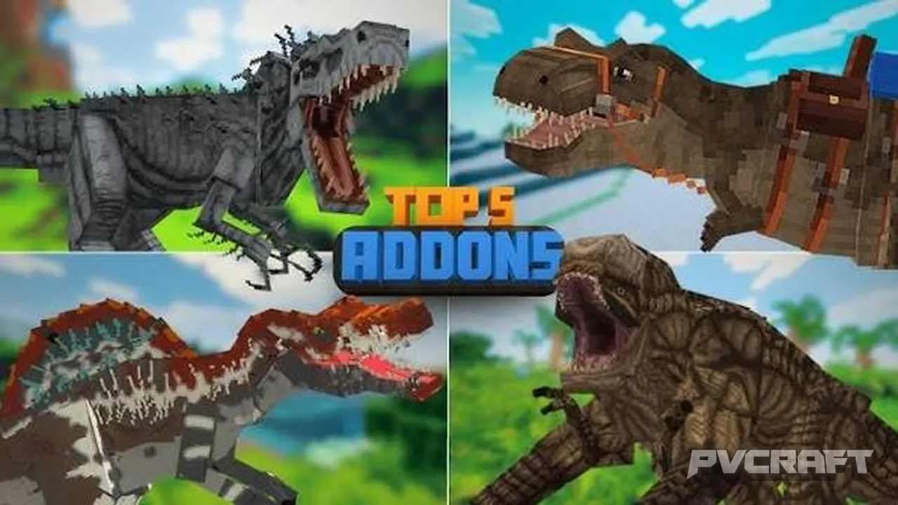 Top 5 Dinosaur Addons for Minecraft Bedrock Edition in 2026