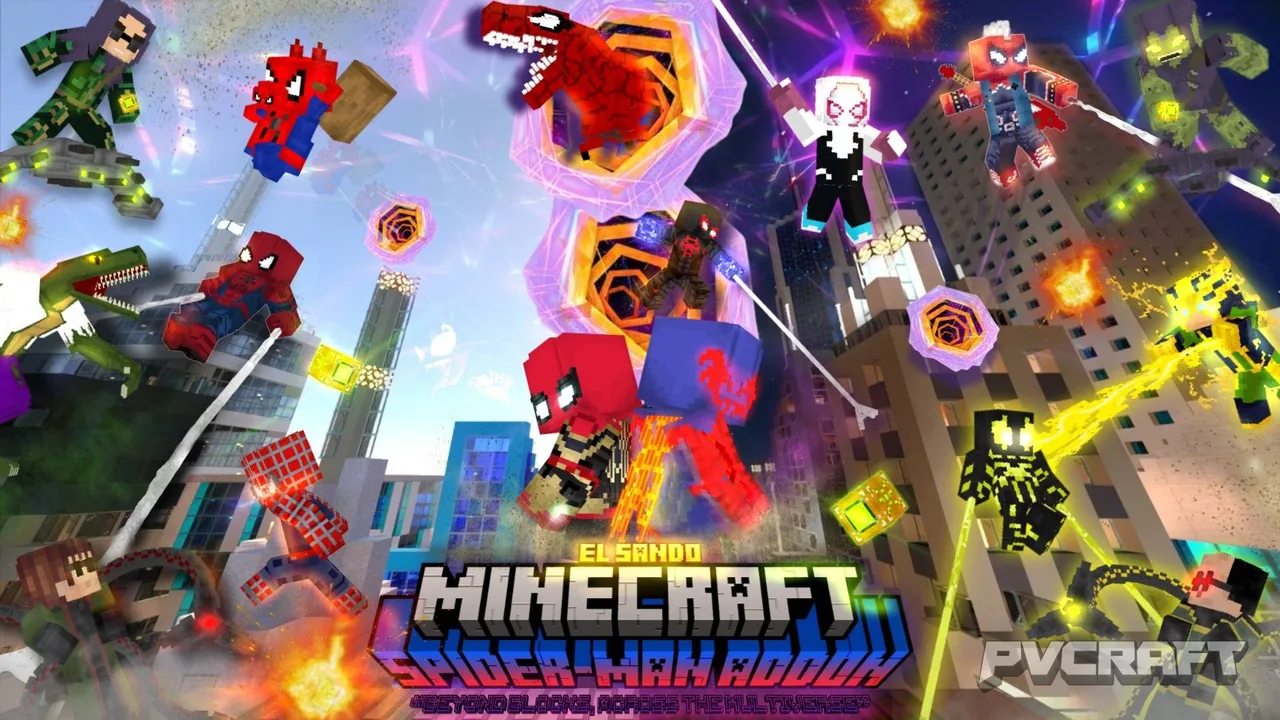 Spider-Man Addon for Minecraft Bedrock Edition
