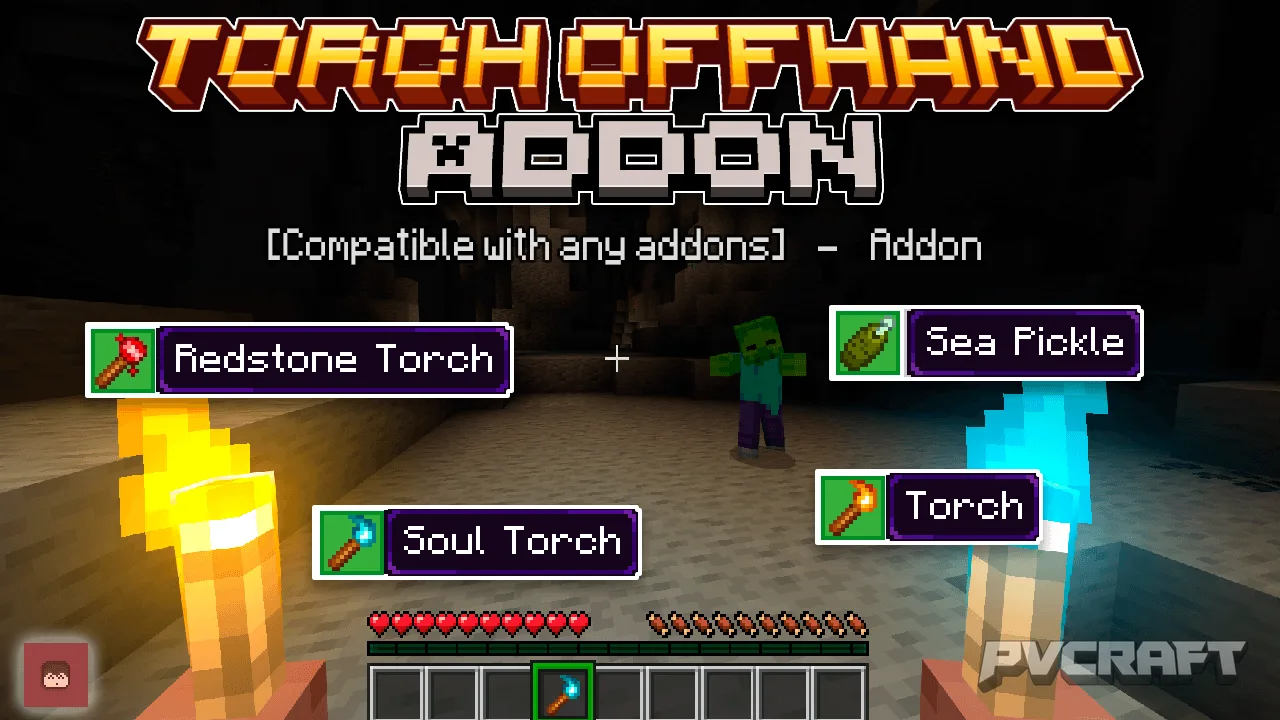 Illuminate Your Journey with the Torch OffHand Addon