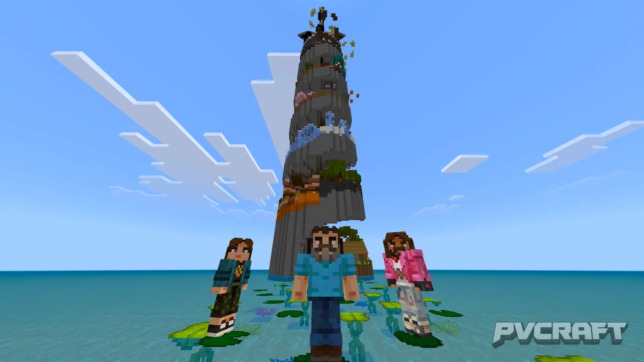 Conquer the Biome Spiral Parkour Challenge