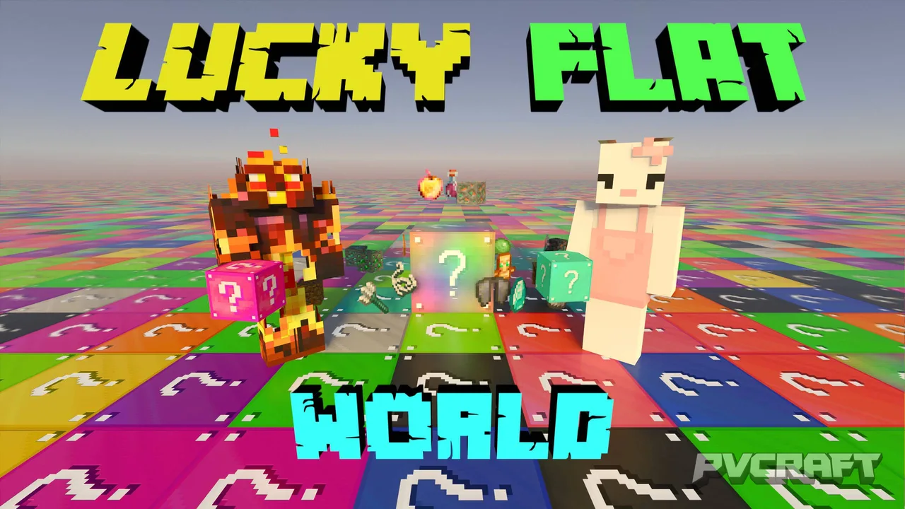 Lucky Flat World V3 - Infinite Lucky Block Adventure